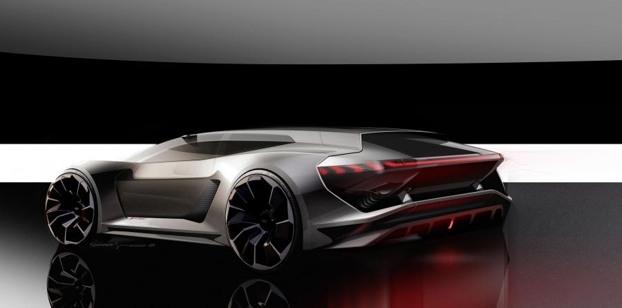Эскиз Audi PB 18 e-tron 2018 года  (фото 2 из 51)